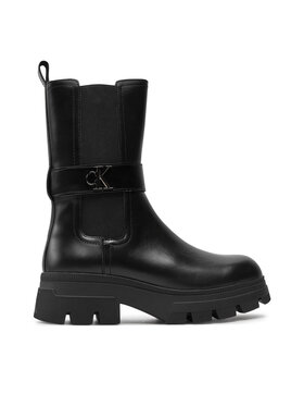 Calvin Klein Īsie zābaki Calvin Klein Chunky Combat Chelsea Mg YW0YW01495 Melns