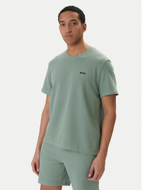 BOSS BOSS Camiseta Waffle 50535891 Verde Regular Fit