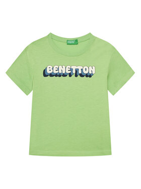 United Colors Of Benetton United Colors Of Benetton Póló 3I1XG10HT Zöld Regular Fit
