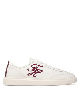 Tommy Hilfiger Snīkeri Tommy Hilfiger Th Icon Court Script Premium FW0FW09604 Krēmkrāsas