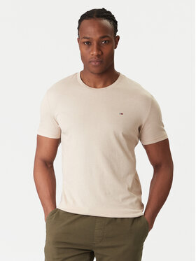 Tommy Jeans Tommy Jeans Camiseta DM0DM20363 Beis Regular Fit