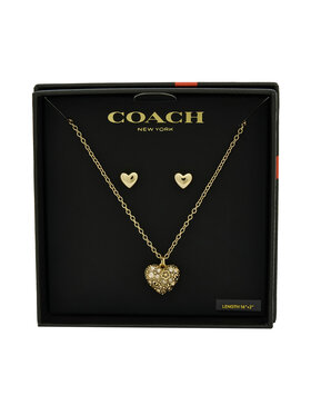 Coach Komplet ogrlica in uhani Coach 37541359 Zlata