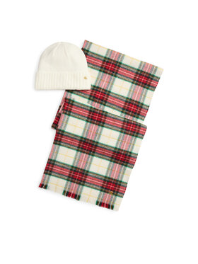 LAUREN RALPH LAUREN Sál és sapka szett LAUREN RALPH LAUREN 454P23529002 Krém