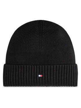 Tommy Hilfiger Căciulă Tommy Hilfiger Flag AM0AM12796 Negru
