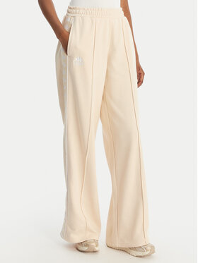 Kappa Kappa Pantalones de chándal Banda Malorie 37256WW Crema Regular Fit