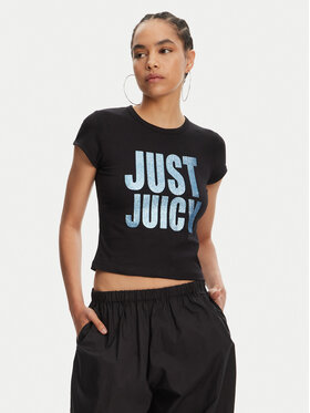 Juicy Couture Juicy Couture Футболка Just Juicy JCGCT125040 Чорний Slim Fit