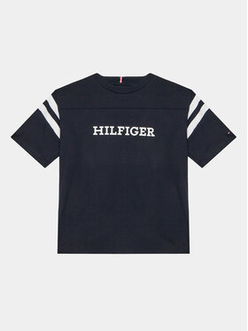 Tommy Hilfiger Tommy Hilfiger T-Shirt Varsity KB0KB08678 D Dunkelblau Regular Fit
