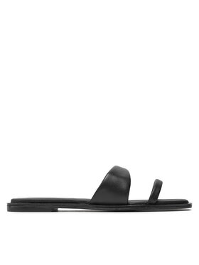 Calvin Klein Iešļūcenes Calvin Klein Flat Slide Lth HW0HW02071 Melns