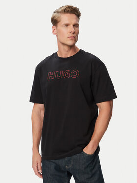 HUGO HUGO Camiseta Ezra 50566114 Negro Regular Fit