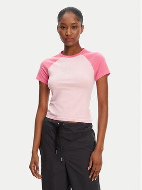Juicy Couture Juicy Couture Футболка Contrast JCWCT125307 Рожевий Slim Fit