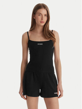 Guess Guess Топ E6GP02 J1314 Чорний Regular Fit