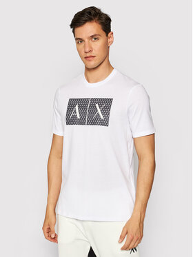 Armani Exchange Armani Exchange Marškinėliai 8NZTCK Z8H4Z 1100 Balta Slim Fit