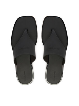 Calvin Klein Chancletas Calvin Klein Jelly Sandal Thong Mat Tran Tpu HW0HW02964 Negro