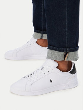 Polo Ralph Lauren Snīkeri Polo Ralph Lauren Hrt Crt Sig Sk Ltl 809P13083001 Balts