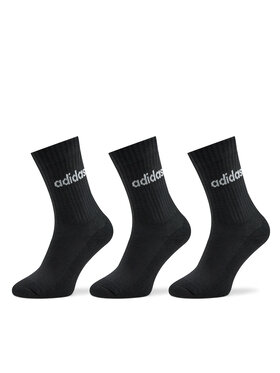 adidas Dlhé ponožky adidas Linear Crew Cushioned Socks 3 Pairs IC1301 Čierna