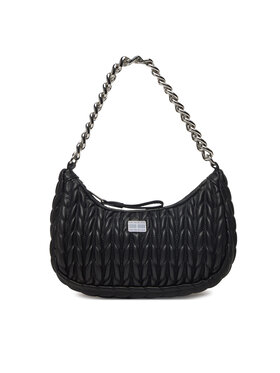 Tommy Jeans Kabelka Tommy Jeans Tjw Iconic Shoulder Quilted AW0AW17302 Černá