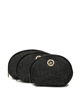 Beverly Hills Polo Club Set de genți pentru cosmetice Beverly Hills Polo Club BHPC-U1-007-SS25 (3-pack) Negru