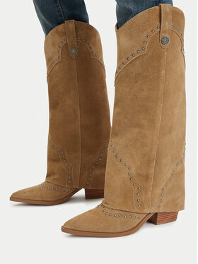 Guess Jeans Cizme Guess Jeans EO-TS6356-01 Bej închis