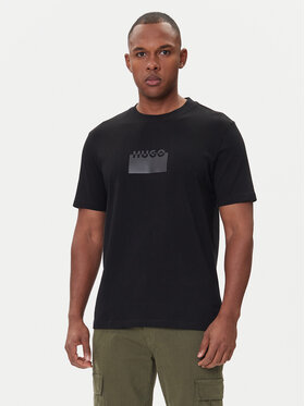 HUGO HUGO Camiseta Delastio 50546867 Negro Regular Fit