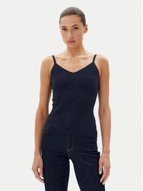Fracomina Fracomina Top FR25ST4006K410J9 Blu scuro Slim Fit