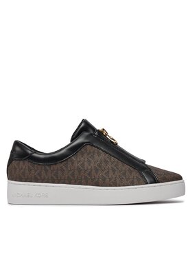 MICHAEL Michael Kors Sneakersy MICHAEL Michael Kors Keaton Zip Slip On 43R4KTFP2B Hnedá