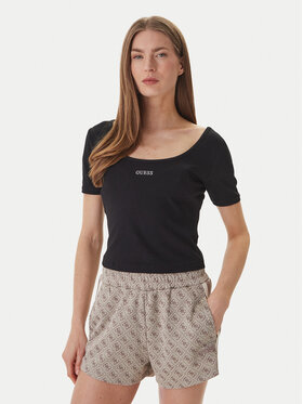 Guess Guess Футболка V6GP04 K2969 Чорний Slim Fit