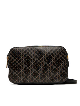 Calvin Klein Kabelka Calvin Klein Emblem Aop Elongated Camera Bag LV04F3268G Čierna