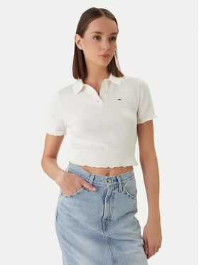 Tommy Jeans Tommy Jeans Polo DW0DW22597 Blanco Slim Fit