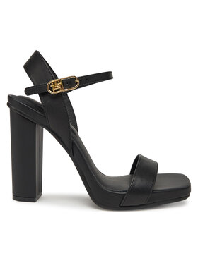 Tommy Hilfiger Sandalen Tommy Hilfiger High Heel Leather Sandal FW0FW08534 Schwarz
