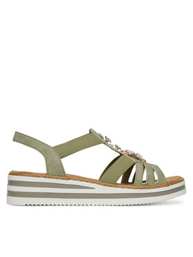 Rieker Sandály Rieker V0245-52 Zelená