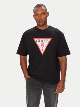 Guess Jeans Guess Jeans Футболка M4YI45 K8FQ4 Чорний Oversize