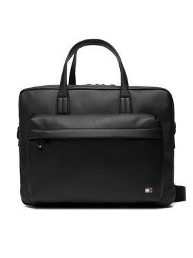 Tommy Hilfiger Portatīvā datora soma Tommy Hilfiger Th Flag Computer Bag AM0AM13989 Melns