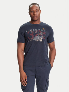Aeronautica Militare Aeronautica Militare Camiseta 252TS2472UJ00708 Azul marino Regular Fit