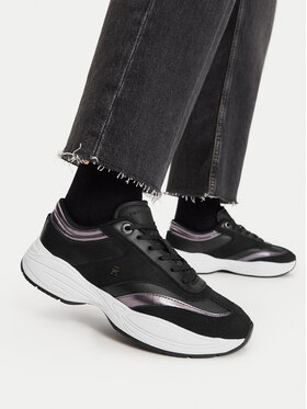 Tommy Hilfiger Zapatillas Tommy Hilfiger Th Modern Sporty Runner Leather FW0FW09590 Negro