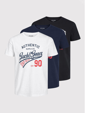 Jack & Jones Jack & Jones Комплект футболок Ethan 12221269 Кольоровий Regular Fit