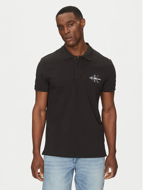 Calvin Klein Jeans Calvin Klein Jeans Polo Monologo J30J325664 Crna Regular Fit