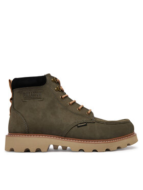 Palladium Šnurovacia obuv Palladium Trooperlite Grit Zip 04985-325-M Tmavo zelená
