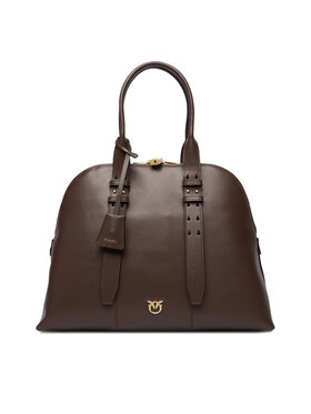 PINKO Kabelka PINKO Bowling Bag Medium AI 25-26 PLTT 105172 A0QO Hnedá