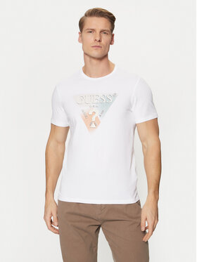 Guess Guess Marškinėliai M5RI14 J1314 Balta Slim Fit