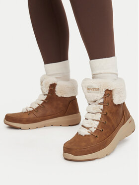 Skechers Botines planos Skechers Glacial Ultra - Wonderland 144202 Marrón