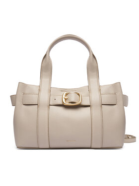 Calvin Klein Kabelka Calvin Klein Buckle Mini Tote With Strap LV04F3295G Béžová