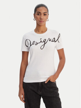Desigual Desigual Camiseta 26SWTK07 Blanco Regular Fit