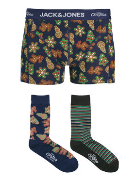 Jack & Jones Jack & Jones Набір боксерські шорти та шкарпетки Gingerbread Giftbox 12285133 Кольоровий