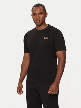 EA7 Emporio Armani EA7 Emporio Armani Футболка 8NPT25 PJVPZ 0208 Чорний Regular Fit