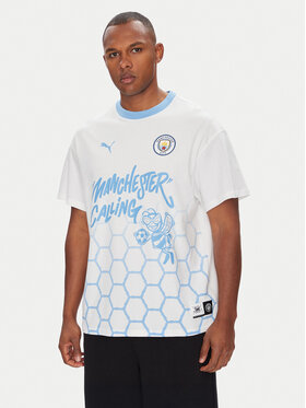 Puma Puma Camiseta CWC Hoops x Man City 631695 Blanco Regular Fit