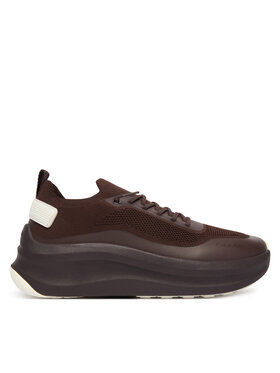 Calvin Klein Sneakers Calvin Klein Chunky Runner Lace Up Sock Knit YW0YW02033 Marrone