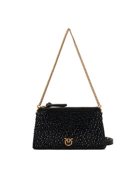 PINKO Kabelka PINKO Double Mini Pelle Ai 25-26 PLTT 105359 A2WF Čierna
