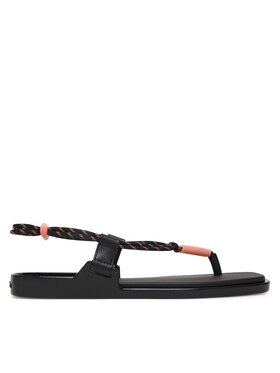 Calvin Klein Sandále Calvin Klein Beach Sandal Rope Pu 2 HW0HW02967 Čierna