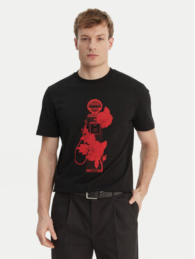 HUGO HUGO Camiseta Dikerd 50564024 Negro Relaxed Fit