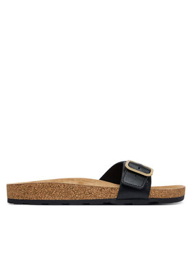 Tommy Hilfiger Natikače Tommy Hilfiger Cork Footbed Slip-On Sandals FW0FW09344 Crna